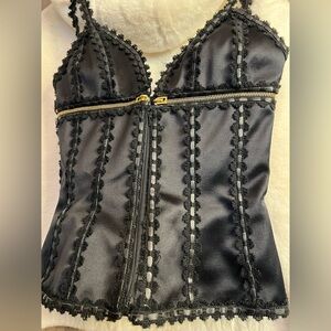 Alexander McQueen Black Bustier